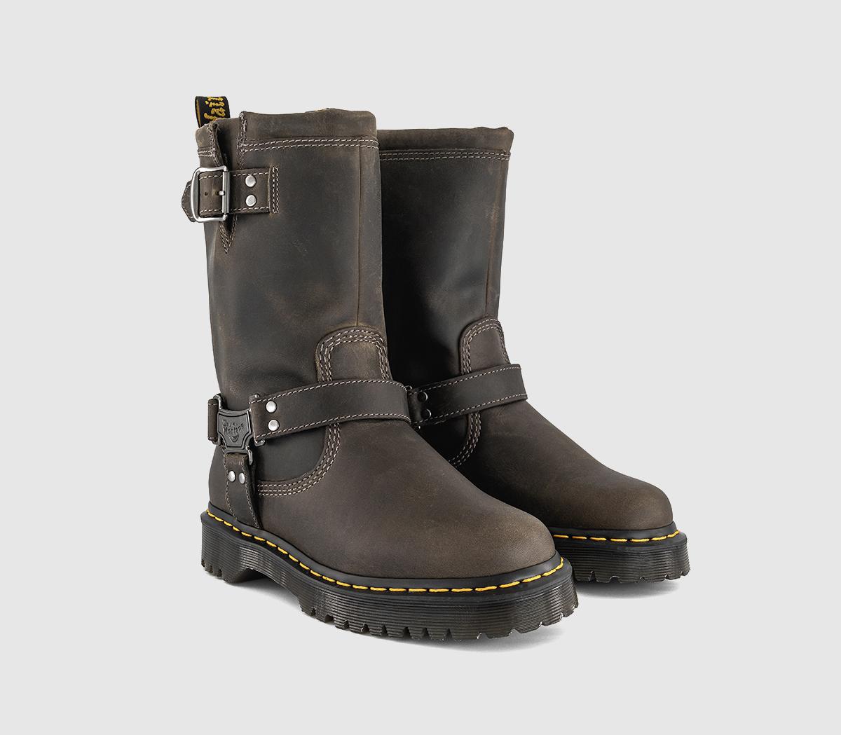 Dr. MartensAnistone Hi BootsCharcoal Grey Burnished