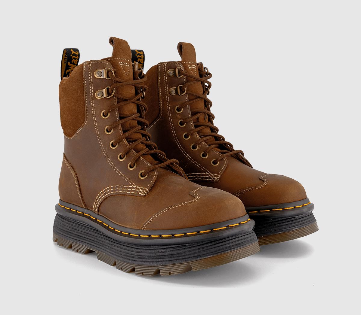 Dr. MartensZebzag 8 Tie Boots Dr. MartensZebzag 8 Tie BootsClassic Tan