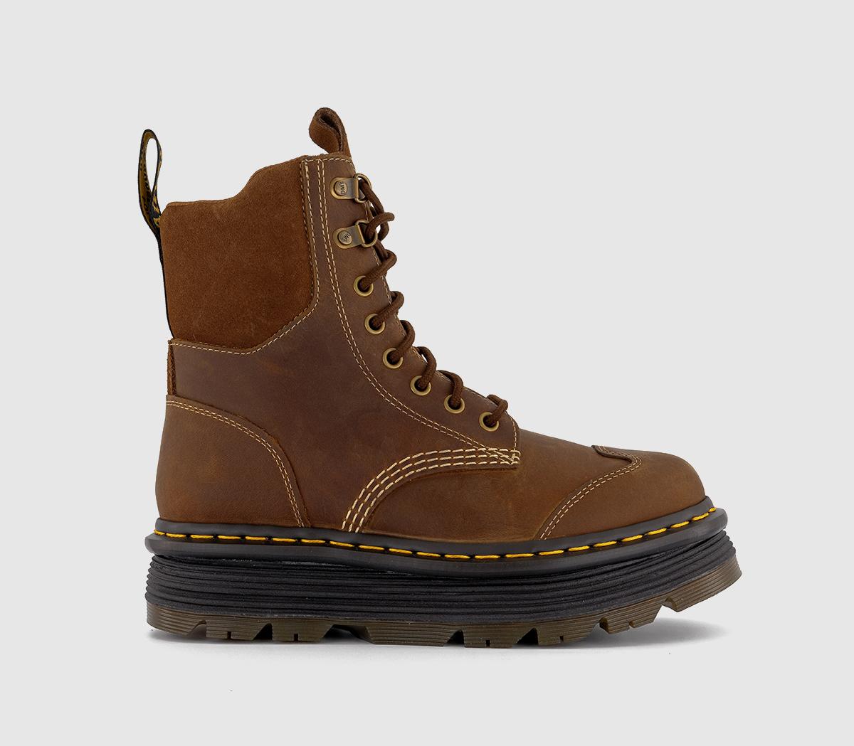 Dr. MartensZebzag 8 Tie Boots Dr. MartensZebzag 8 Tie BootsClassic Tan