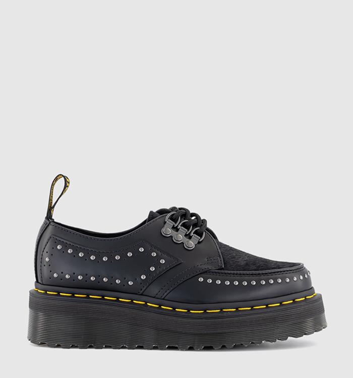 Dr. Martens Ramsey Quad Shoes Black Classic Hair On