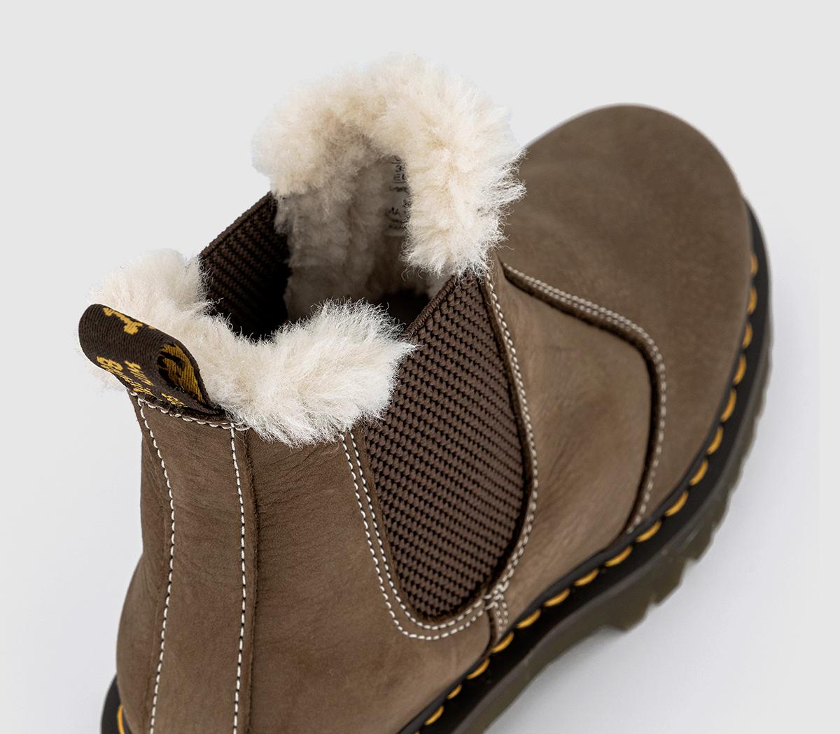 Dr. Martens2976 WP Fur Lined Boots Dr. Martens2976 WP Fur Lined BootsDark Khaki Buttersoft