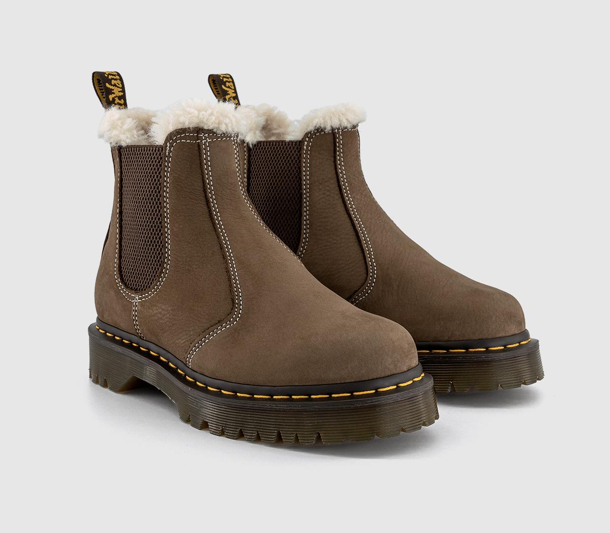 Dr. Martens2976 WP Fur Lined Boots Dr. Martens2976 WP Fur Lined BootsDark Khaki Buttersoft