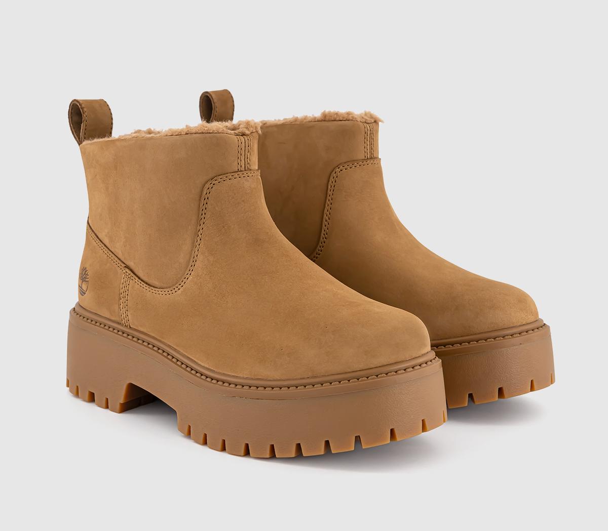 Timberland Stone Street Mid Warm Lined Boots Timberland Stone Street Mid Warm Lined Boots Wheat