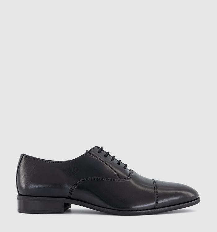 OFFICE Magic Toecap Oxford Shoes Black Leather