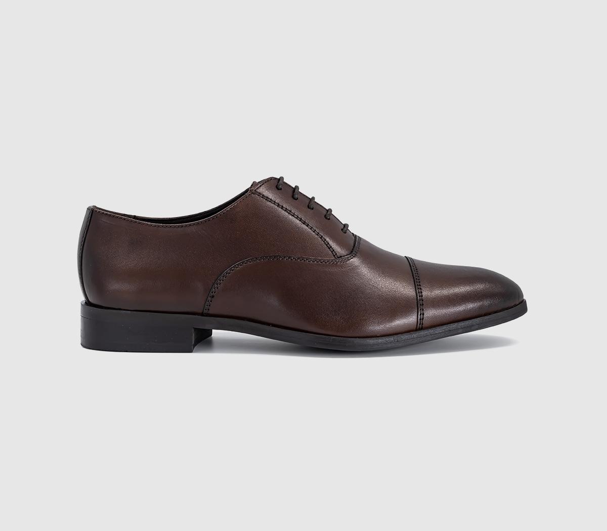 OFFICEMagic Toecap Oxford ShoesNew Brown Leather