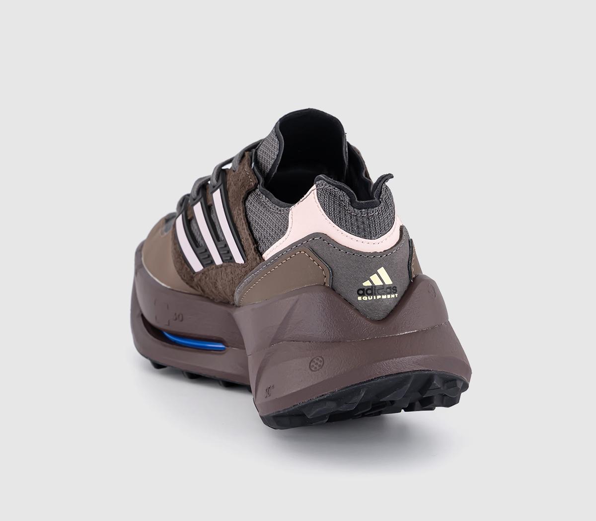 adidasEquipment Agravic TrainersCharcoal Sandy Pink Brown