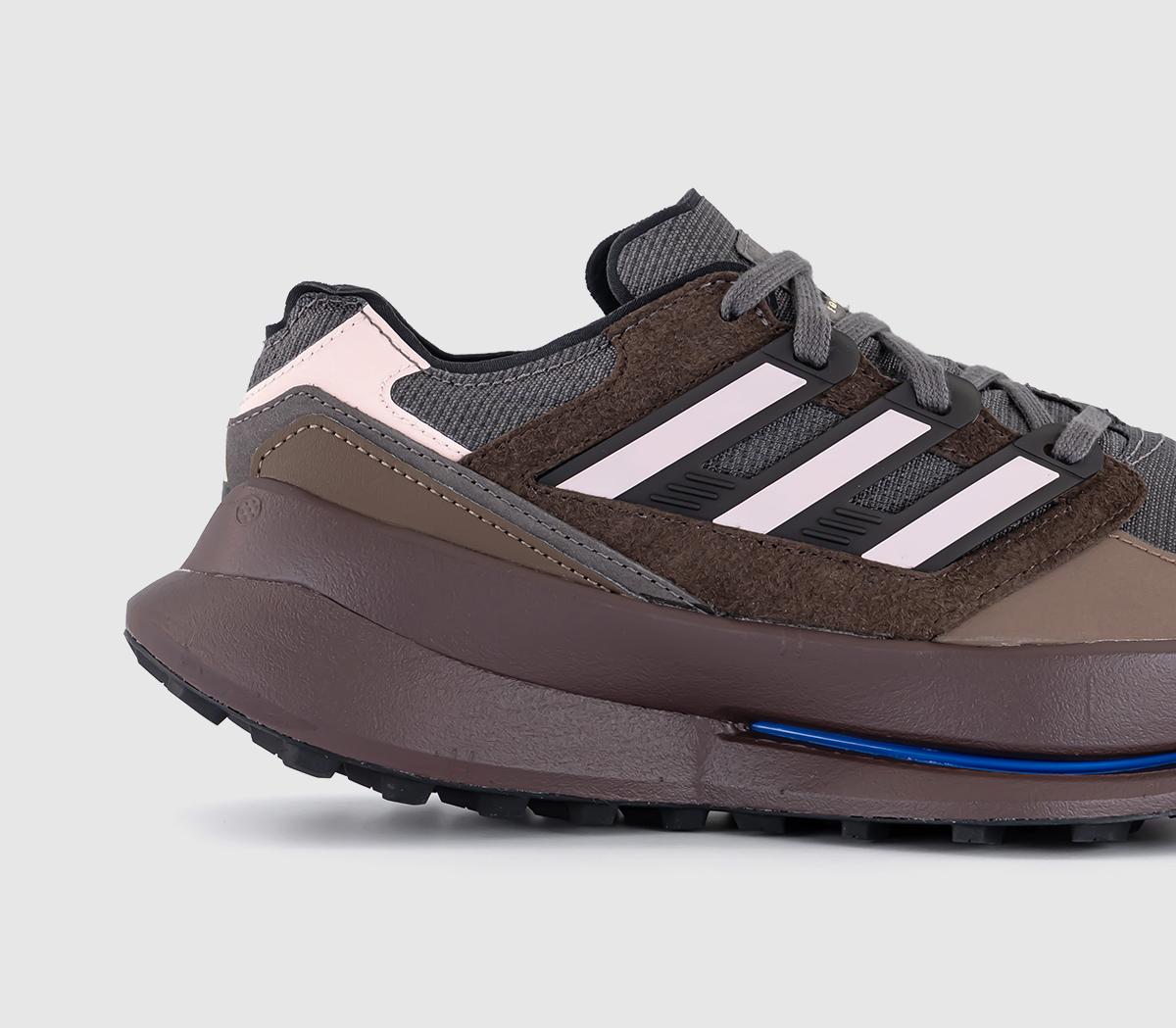 adidasEquipment Agravic TrainersCharcoal Sandy Pink Brown