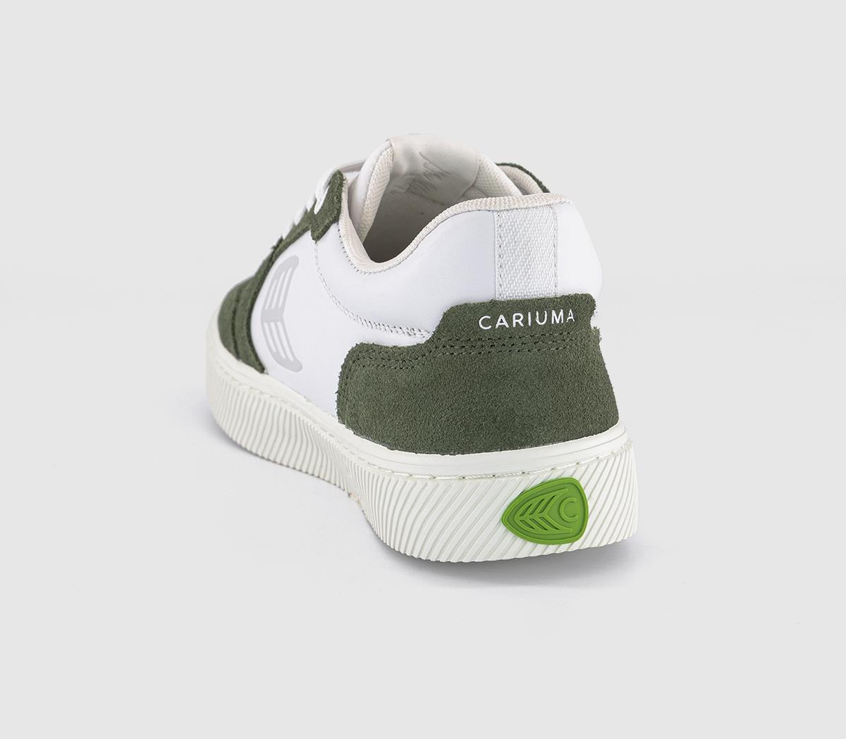CARIUMAValley TrainersLeather Suede White Bronze Green Ice
