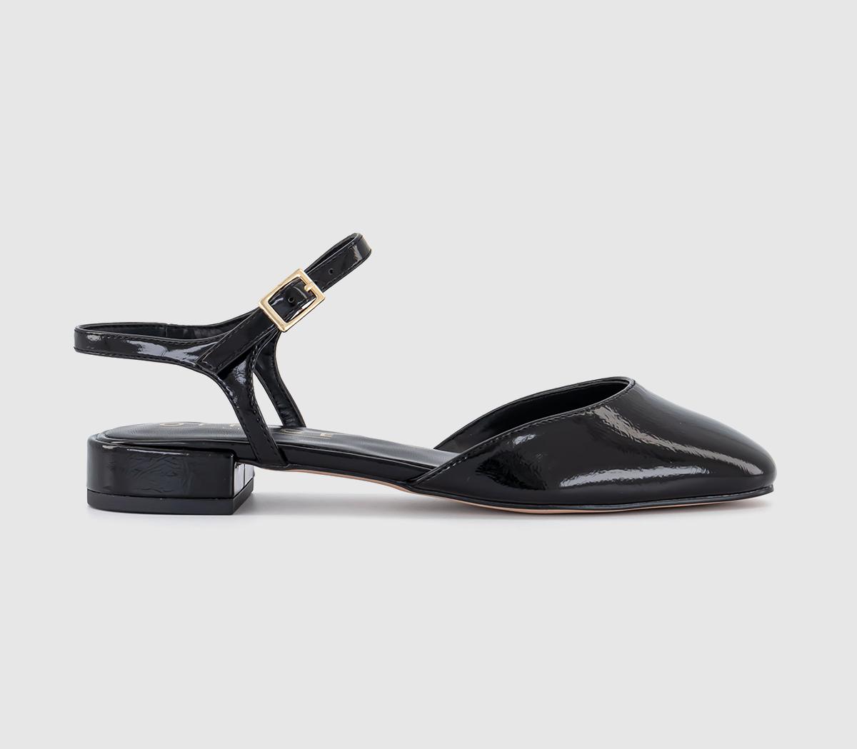 OFFICEFlame Two Part Ballet PumpBlack Patent