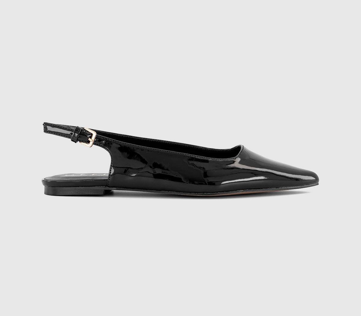 OFFICEFellow Patent Slingback ShoesBlack Patent