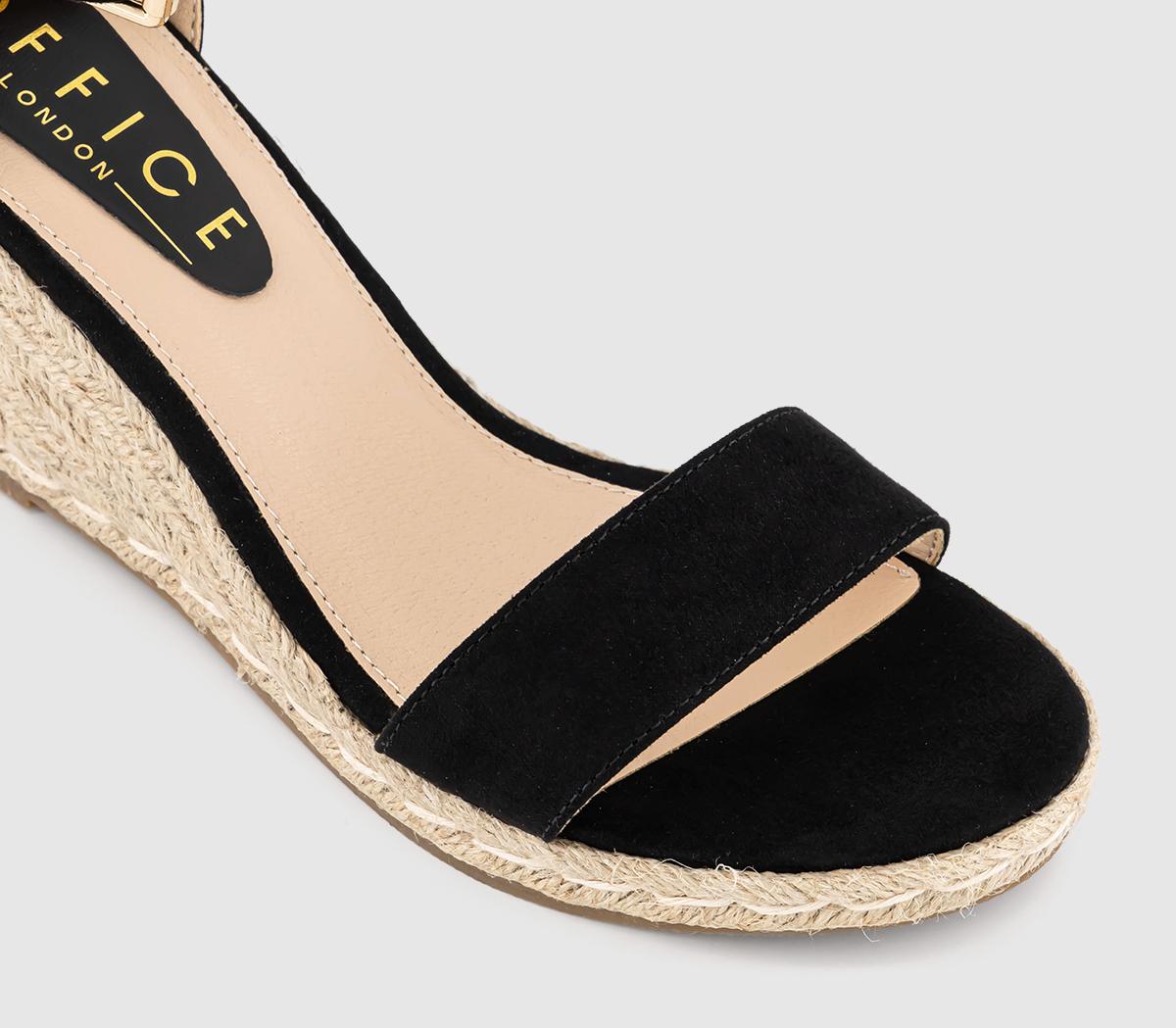 OFFICEMagnify Two Part Espadrille Wedges OFFICEMagnify Two Part Espadrille WedgesBlack