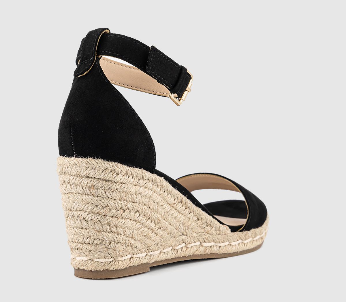 OFFICEMagnify Two Part Espadrille Wedges OFFICEMagnify Two Part Espadrille WedgesBlack