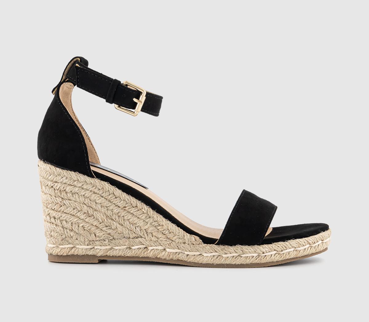 OFFICEMagnify Two Part Espadrille WedgesBlack