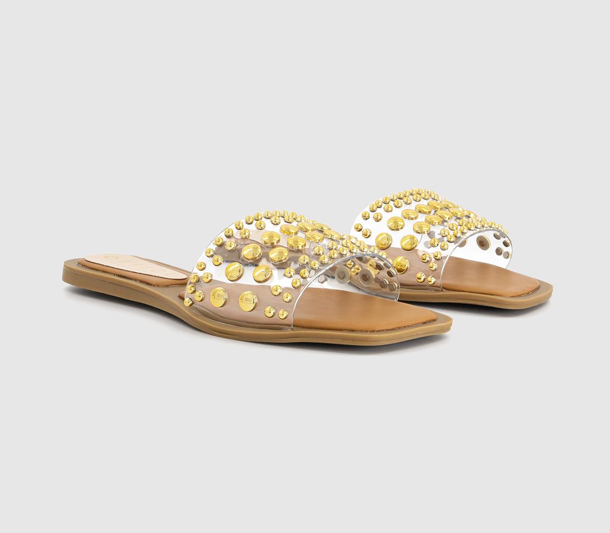 OFFICESaskia Stud Embellished Sliders OFFICESaskia Stud Embellished SlidersClear Embellished
