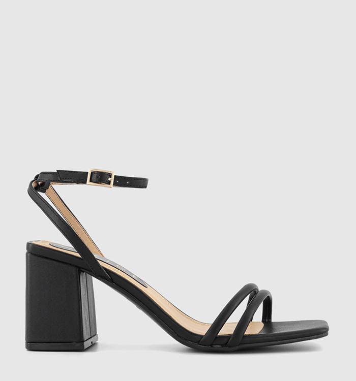 OFFICE Manifest Two Part Heeled Sandals Black