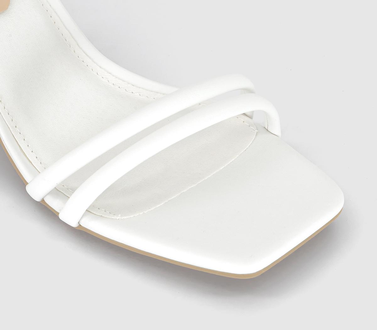 OFFICEManifest Two Part Heeled Sandals OFFICEManifest Two Part Heeled SandalsWhite