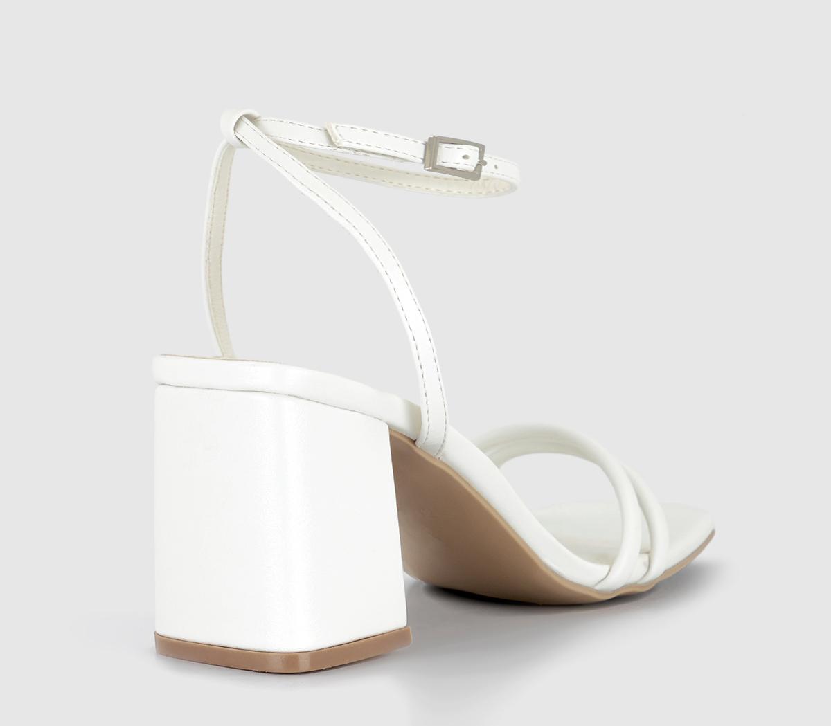 OFFICEManifest Two Part Heeled SandalsWhite