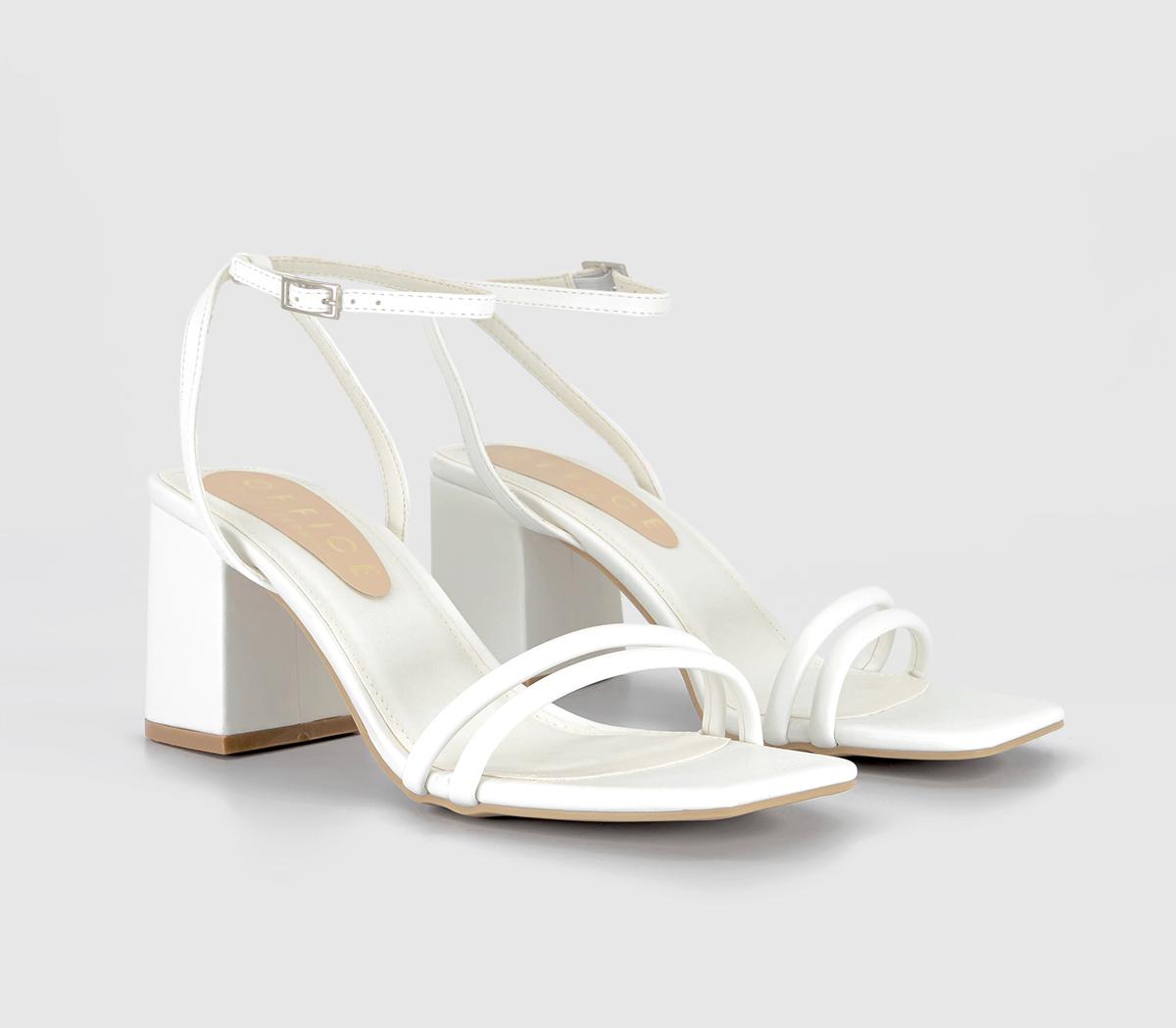 OFFICEManifest Two Part Heeled SandalsWhite