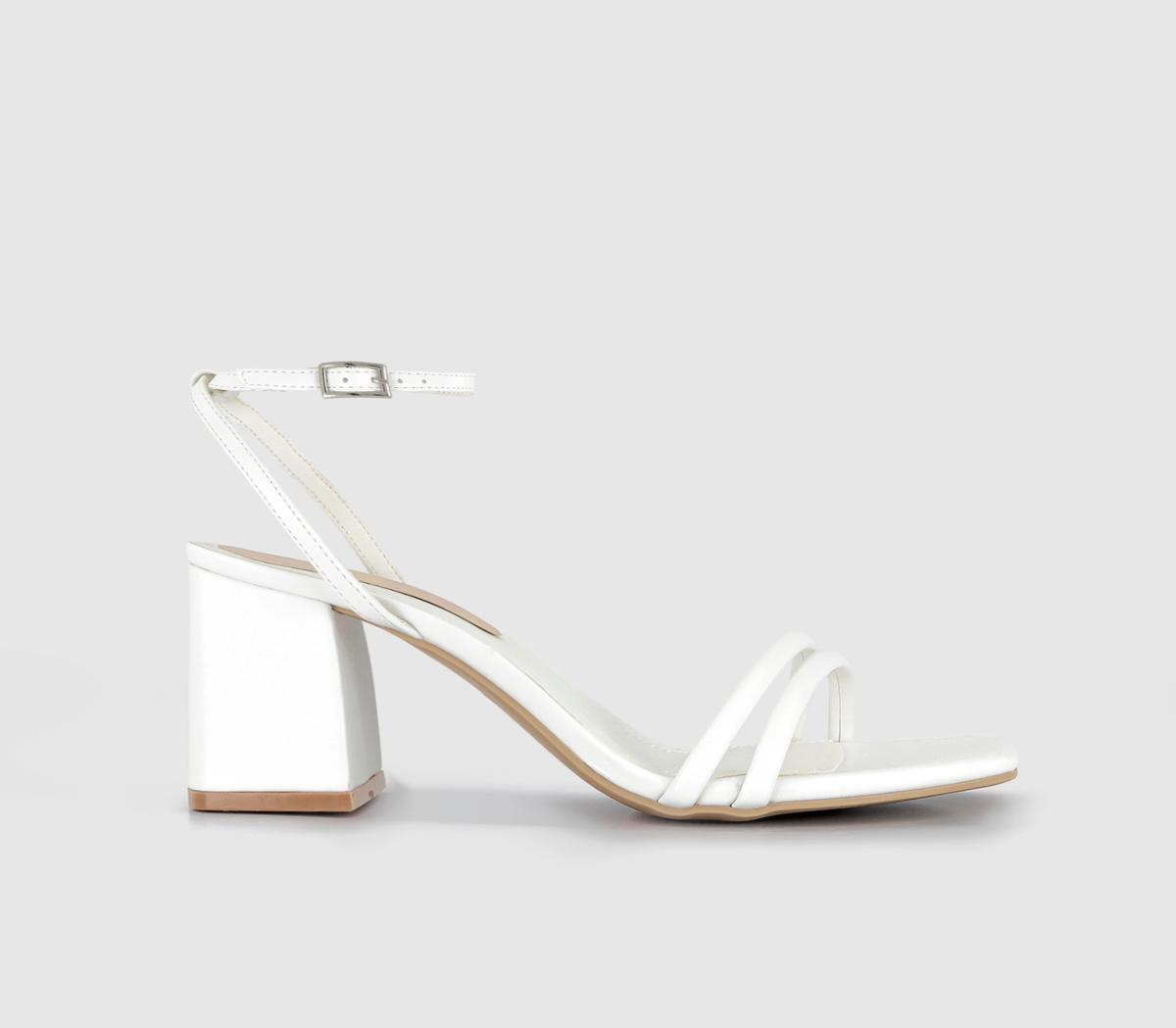 OFFICEManifest Two Part Heeled SandalsWhite