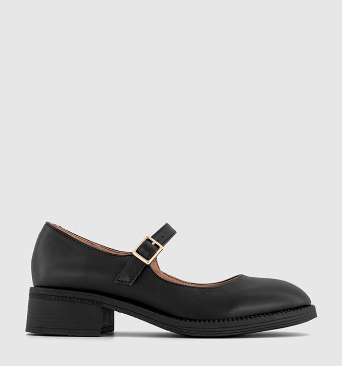 OFFICE Maverick Low Block Heel Mary Jane Black