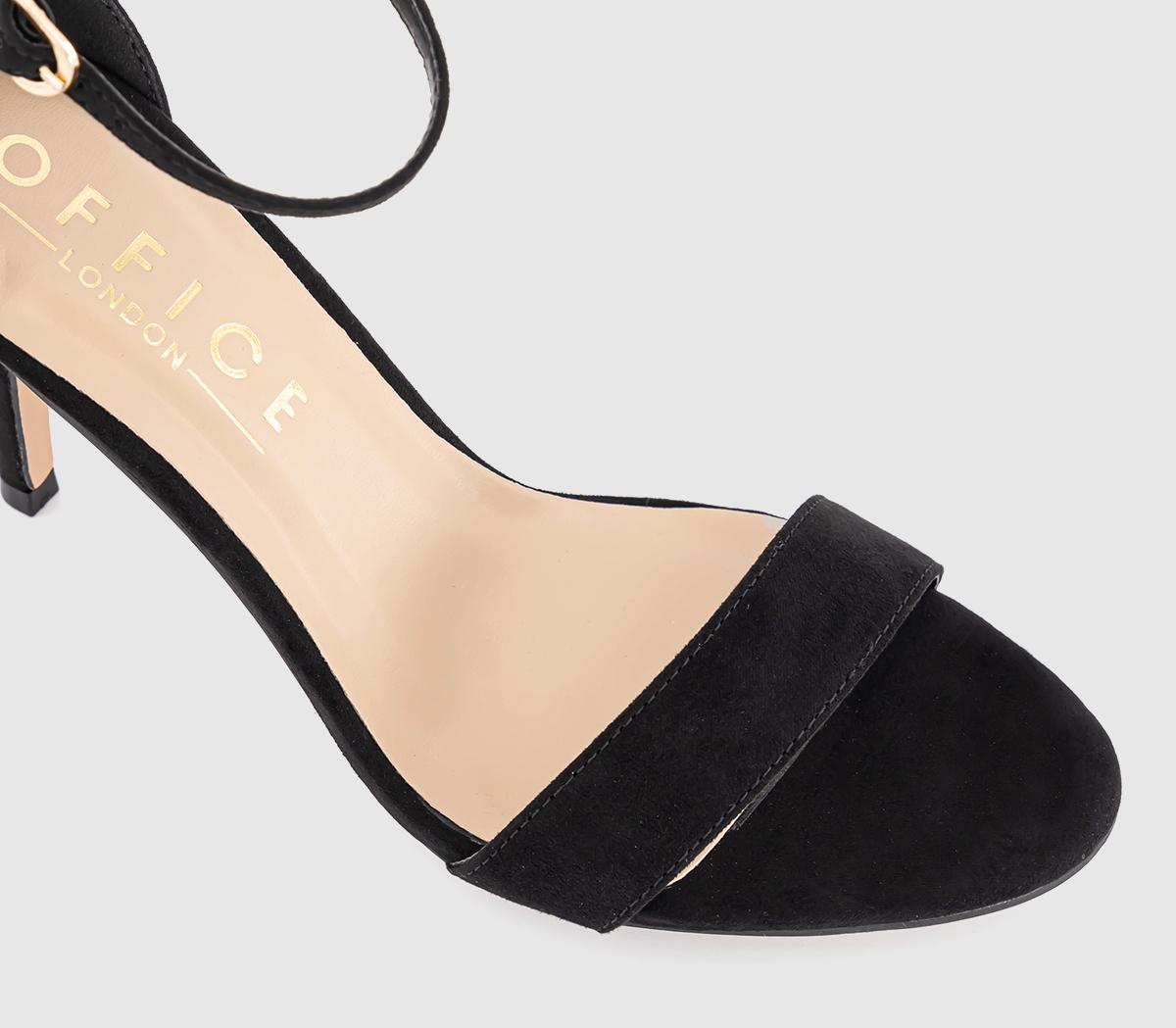OFFICE Highly Two Part Heeled Sandals OFFICE Highly Two Part Heeled Sandals Black