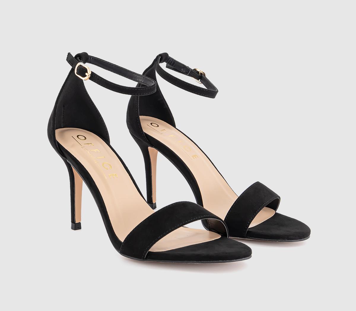 OFFICE Highly Two Part Heeled Sandals OFFICE Highly Two Part Heeled Sandals Black