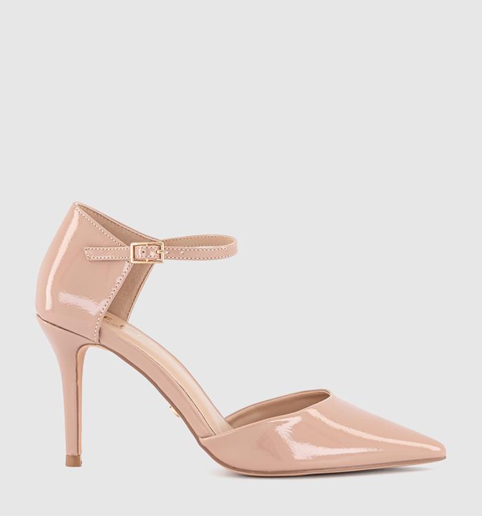 OFFICE Hide Out Two Part Court Heels Blush