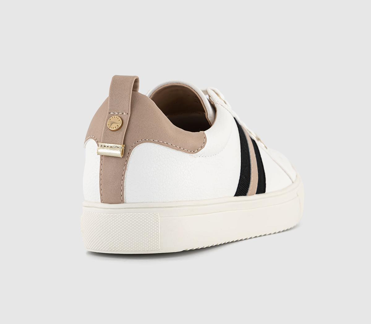 OFFICETara Lace Up Cup Sole Trainers OFFICETara Lace Up Cup Sole TrainersWhite
