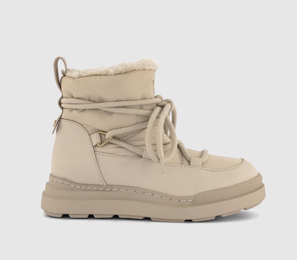 Earthaddict Womens Earth Addict: Eira Snow Boots Beige Natural, 4
