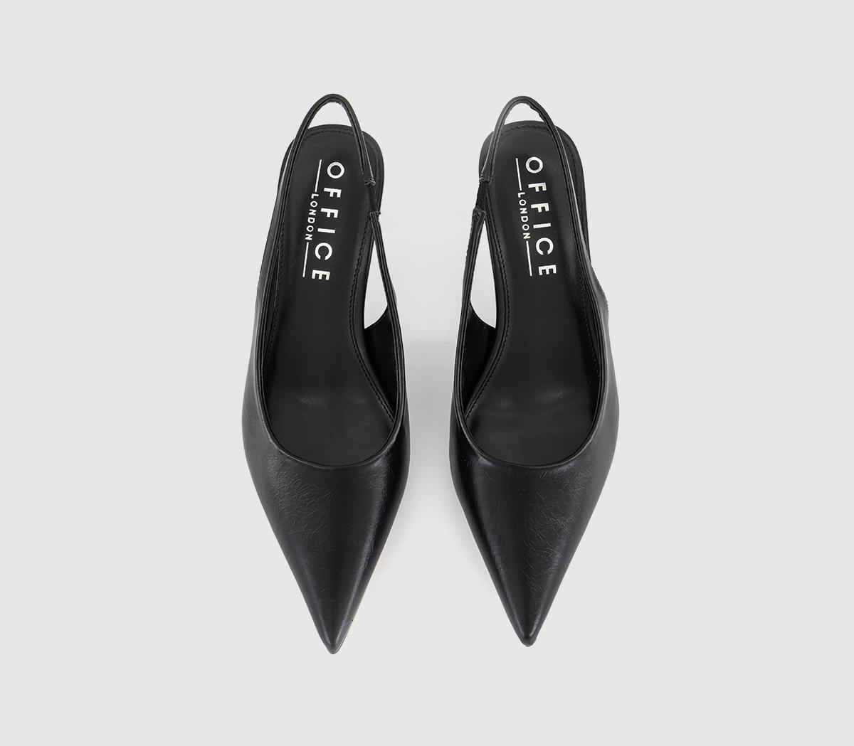 OFFICEMillion Slingback Kitten HeelsBlack