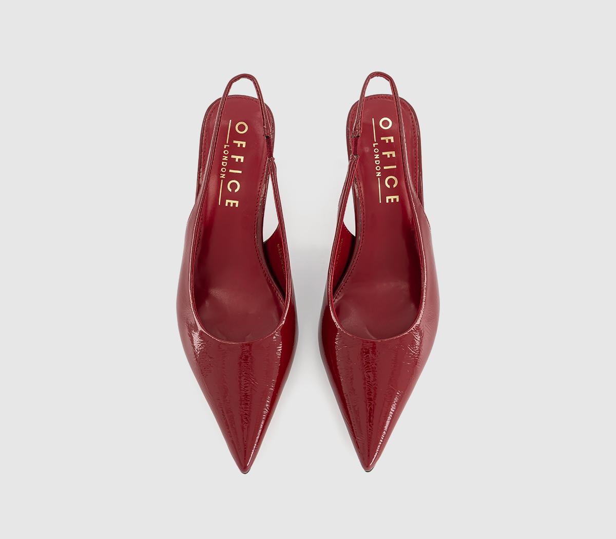 OFFICEMillion Slingback Court Kitten HeelsRed