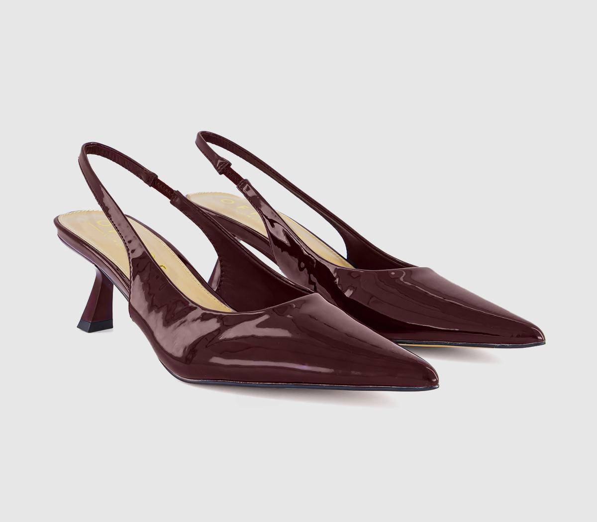 OFFICEMillion Slingback Kitten Heels OFFICEMillion Slingback Kitten HeelsBerry Red