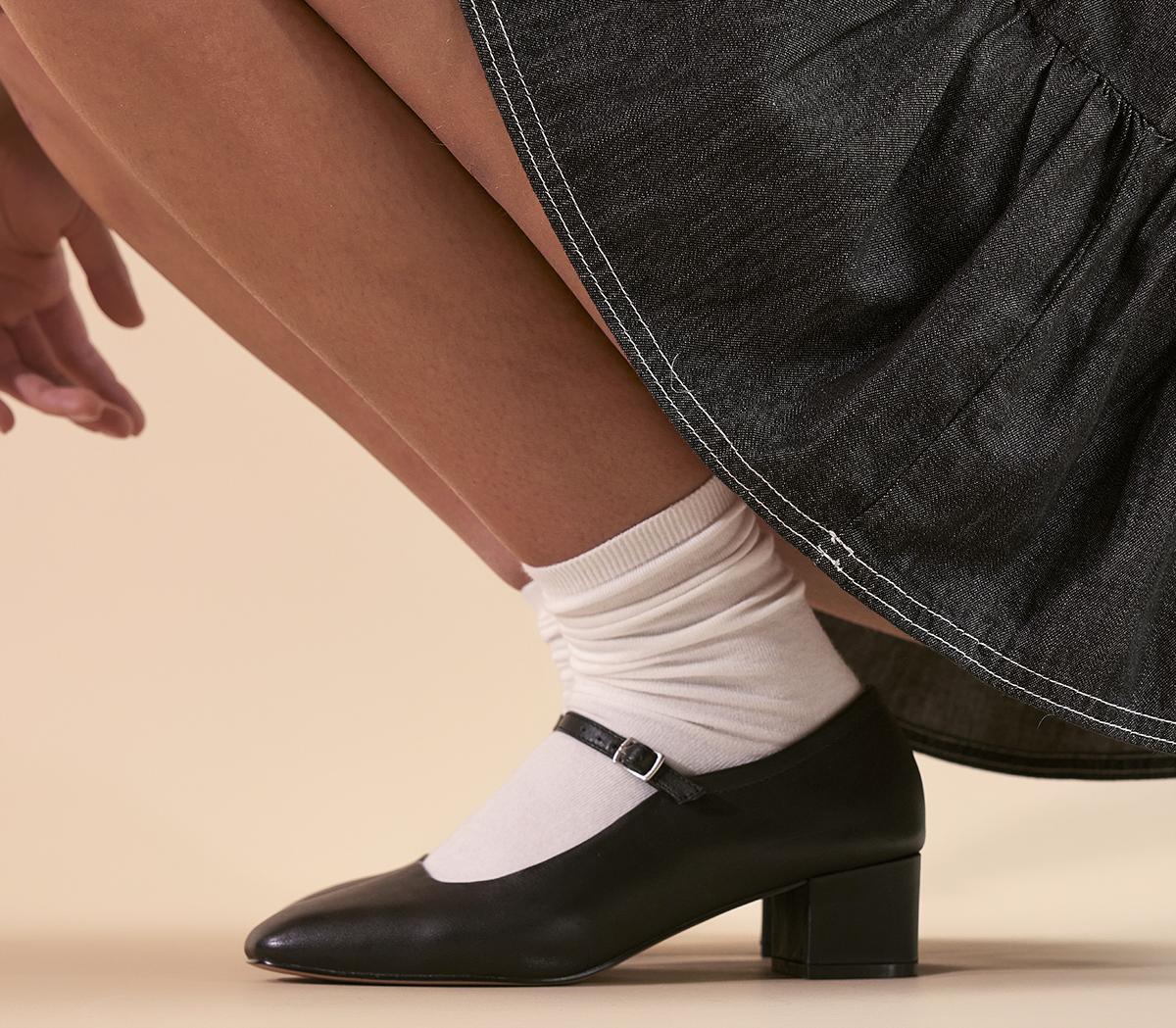 OFFICEMessage Unlined Mary Jane Heels OFFICEMessage Unlined Mary Jane HeelsBlack Leather