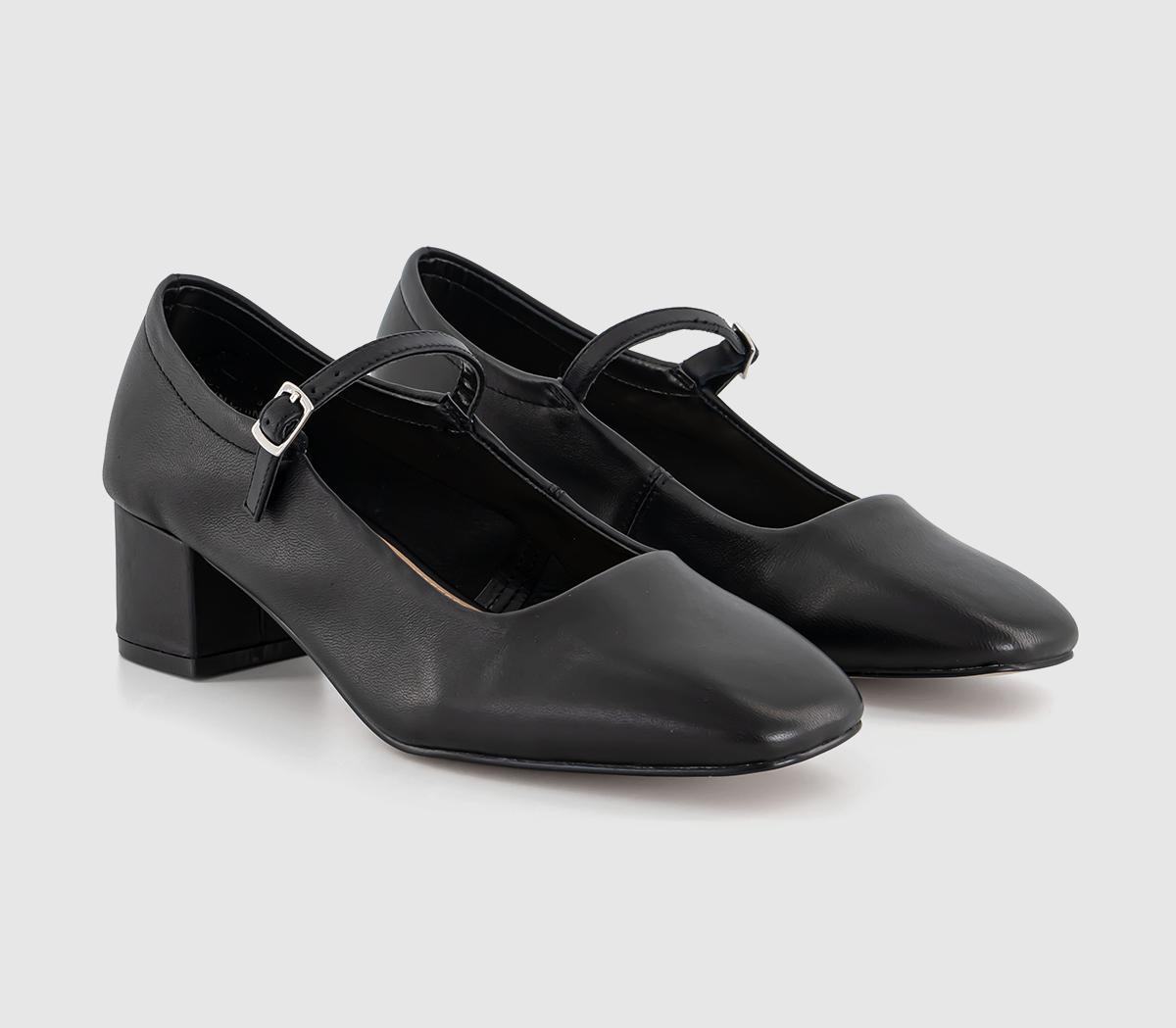 OFFICEMessage Unlined Mary Jane Heels OFFICEMessage Unlined Mary Jane HeelsBlack Leather