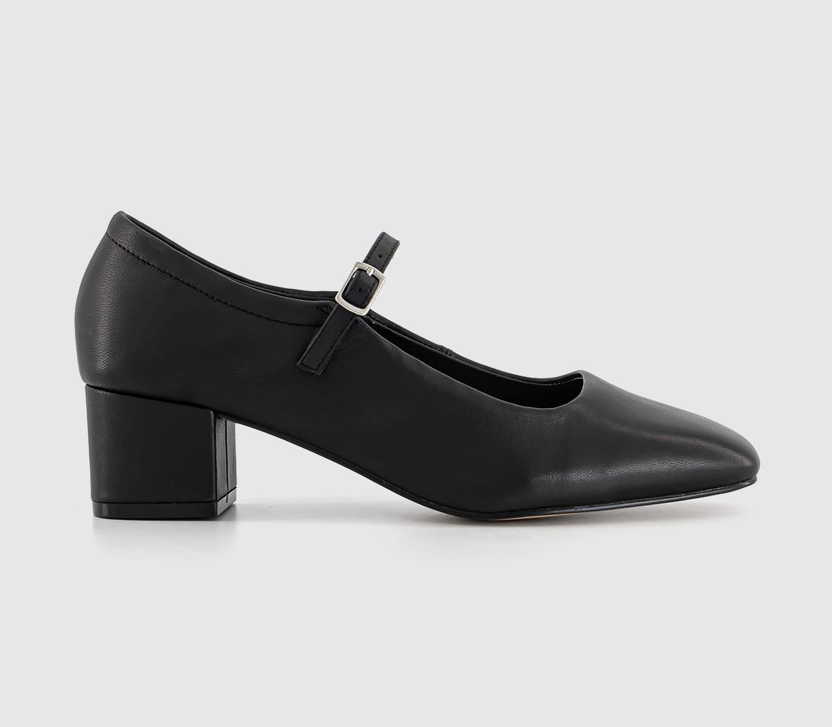OFFICEMessage Unlined Mary Jane Heels OFFICEMessage Unlined Mary Jane HeelsBlack Leather