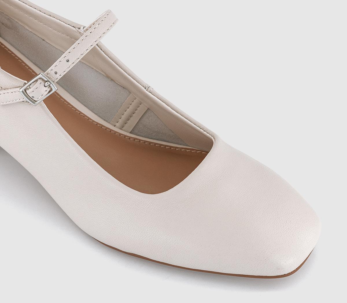OFFICEMessage Heeled Mary Janes OFFICEMessage Heeled Mary JanesWhite Leather