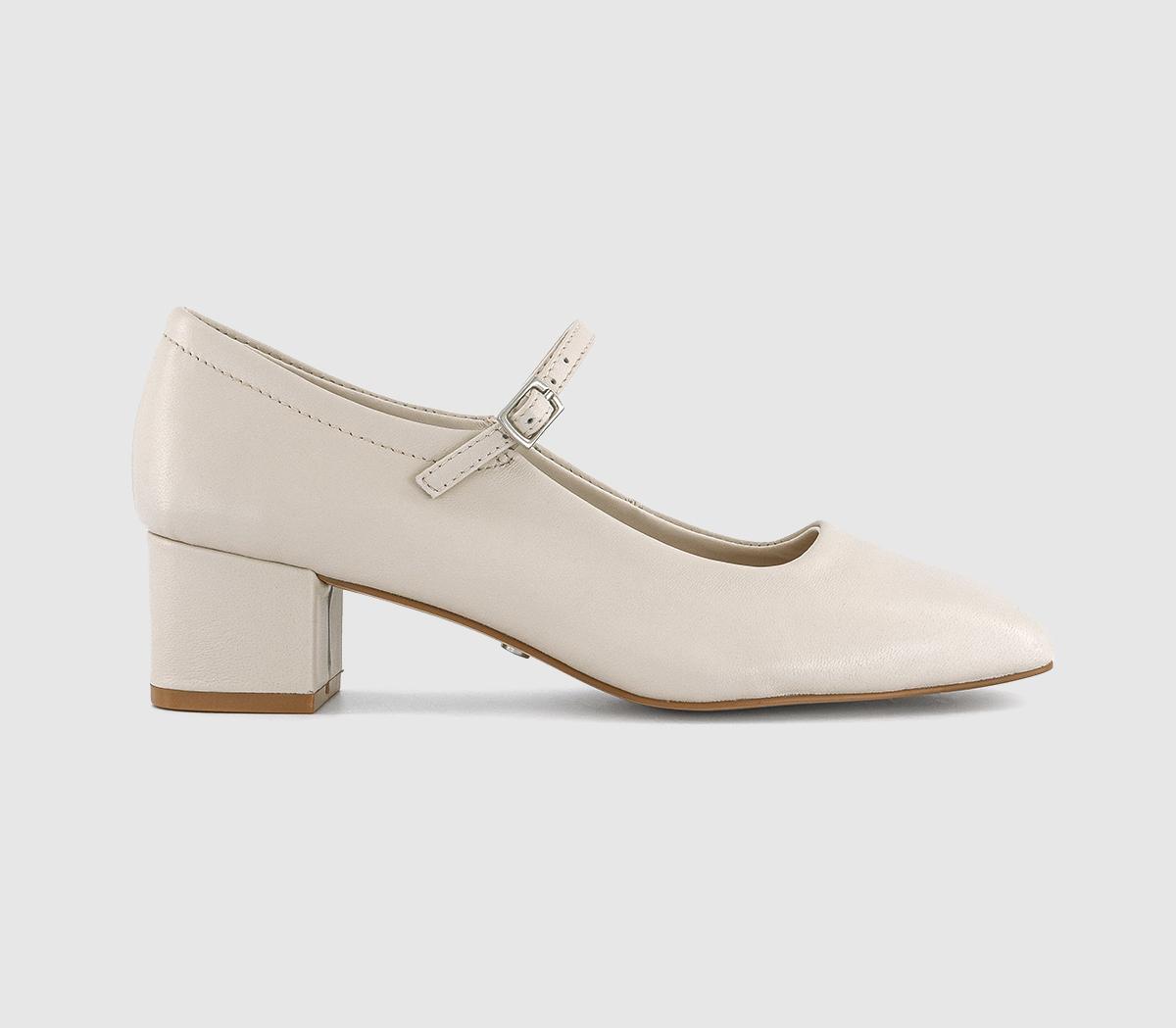 OFFICEMessage Heeled Mary Janes OFFICEMessage Heeled Mary JanesWhite Leather