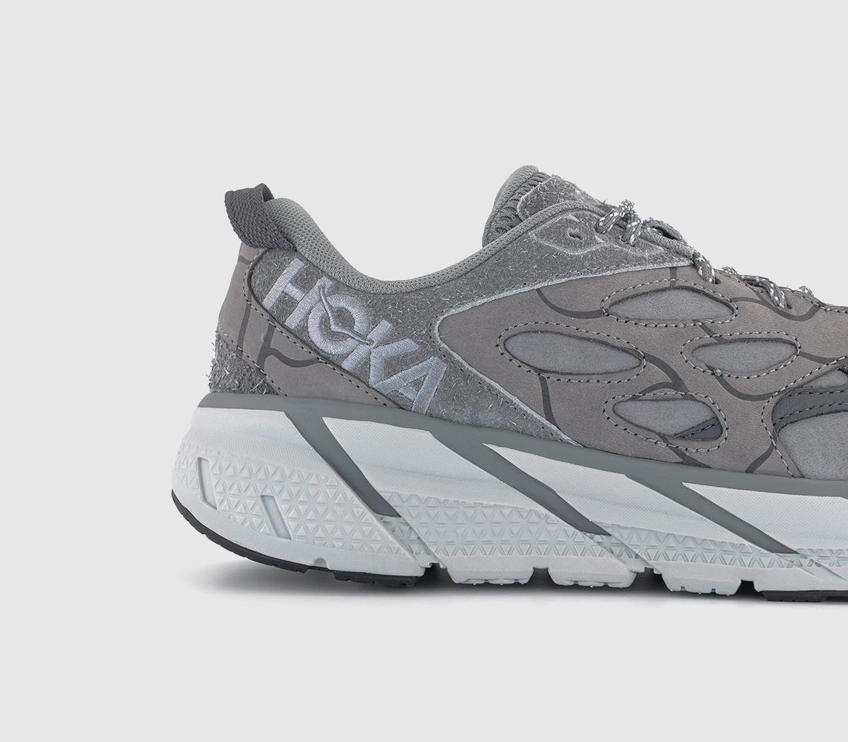 HOKAClifton L TrainersGalactic Grey Satellite Grey