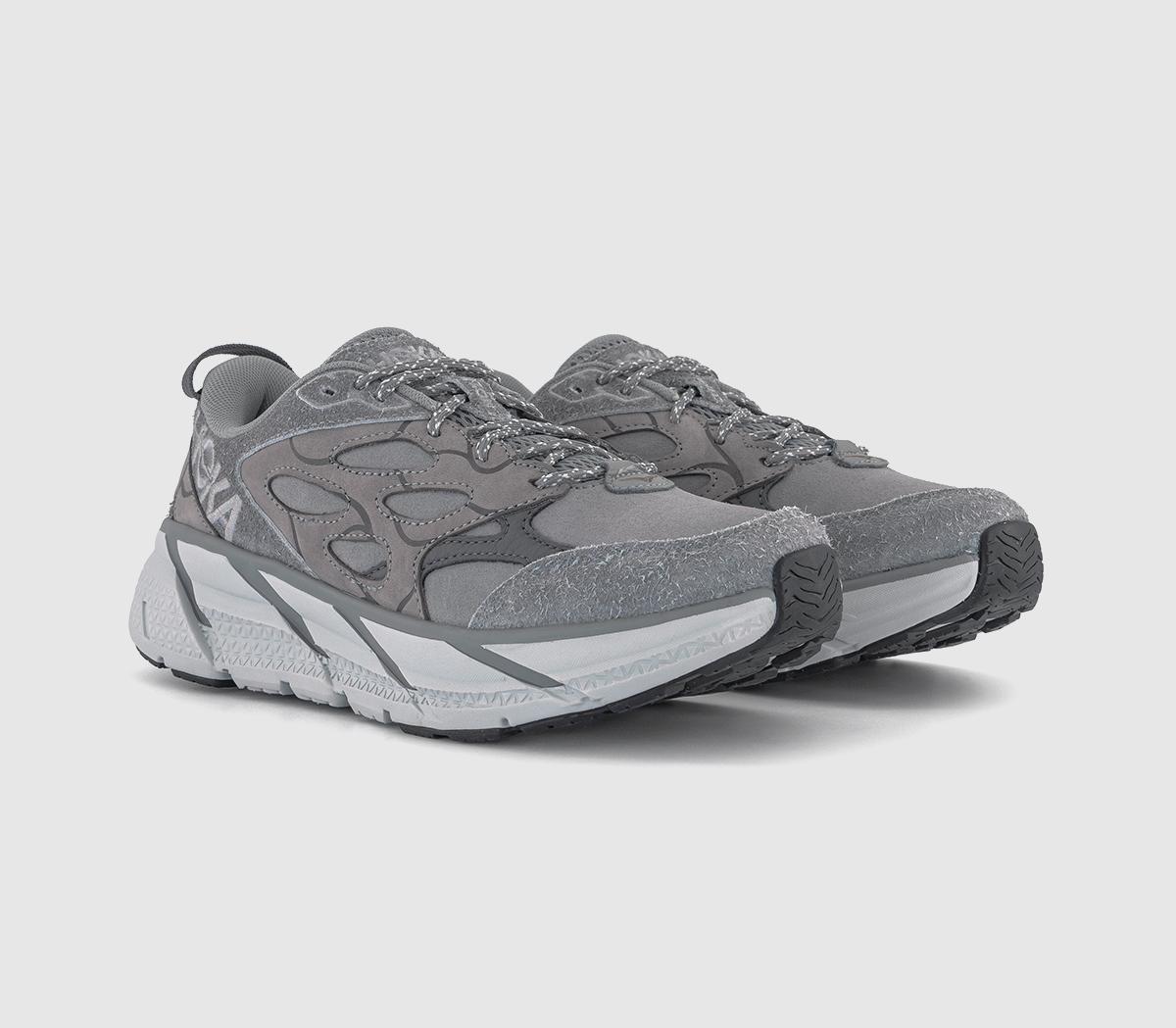 HOKAClifton L TrainersGalactic Grey Satellite Grey
