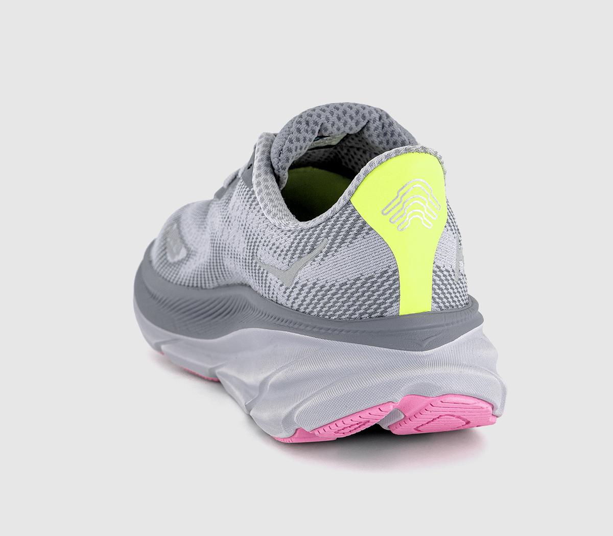 HOKA Clifton 9 GTX Trainers Grey Skies Foggy Grey - HOKA Clifton