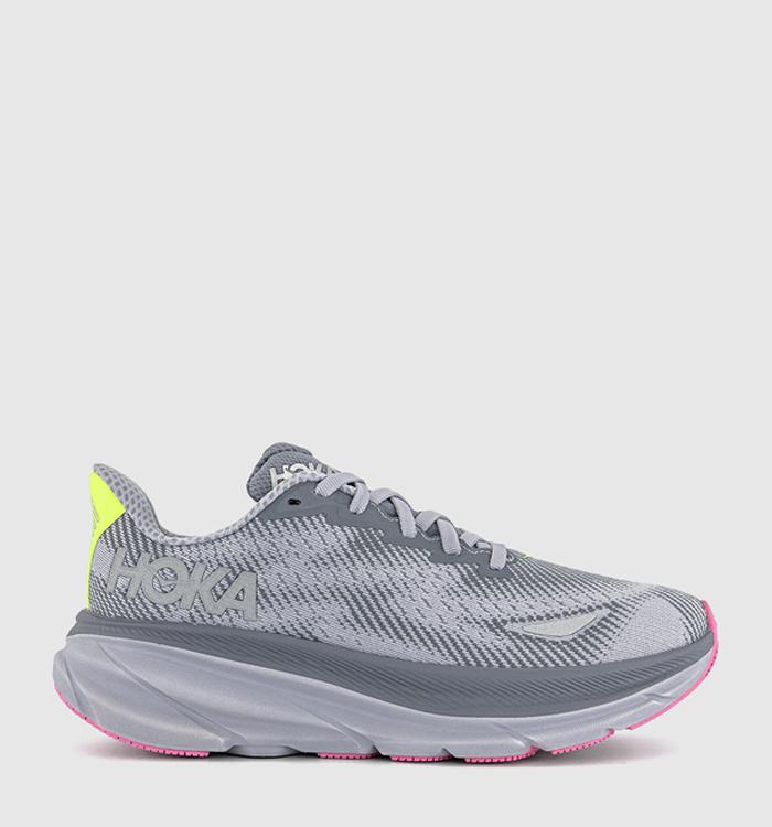 HOKA Clifton 9 GTX Trainers Grey Skies Foggy Grey