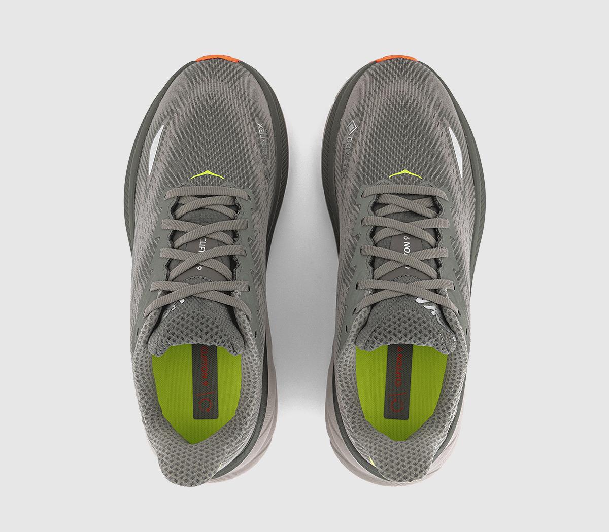 HOKAClifton 9 GTX TrainersAsphalt Grey Gravel