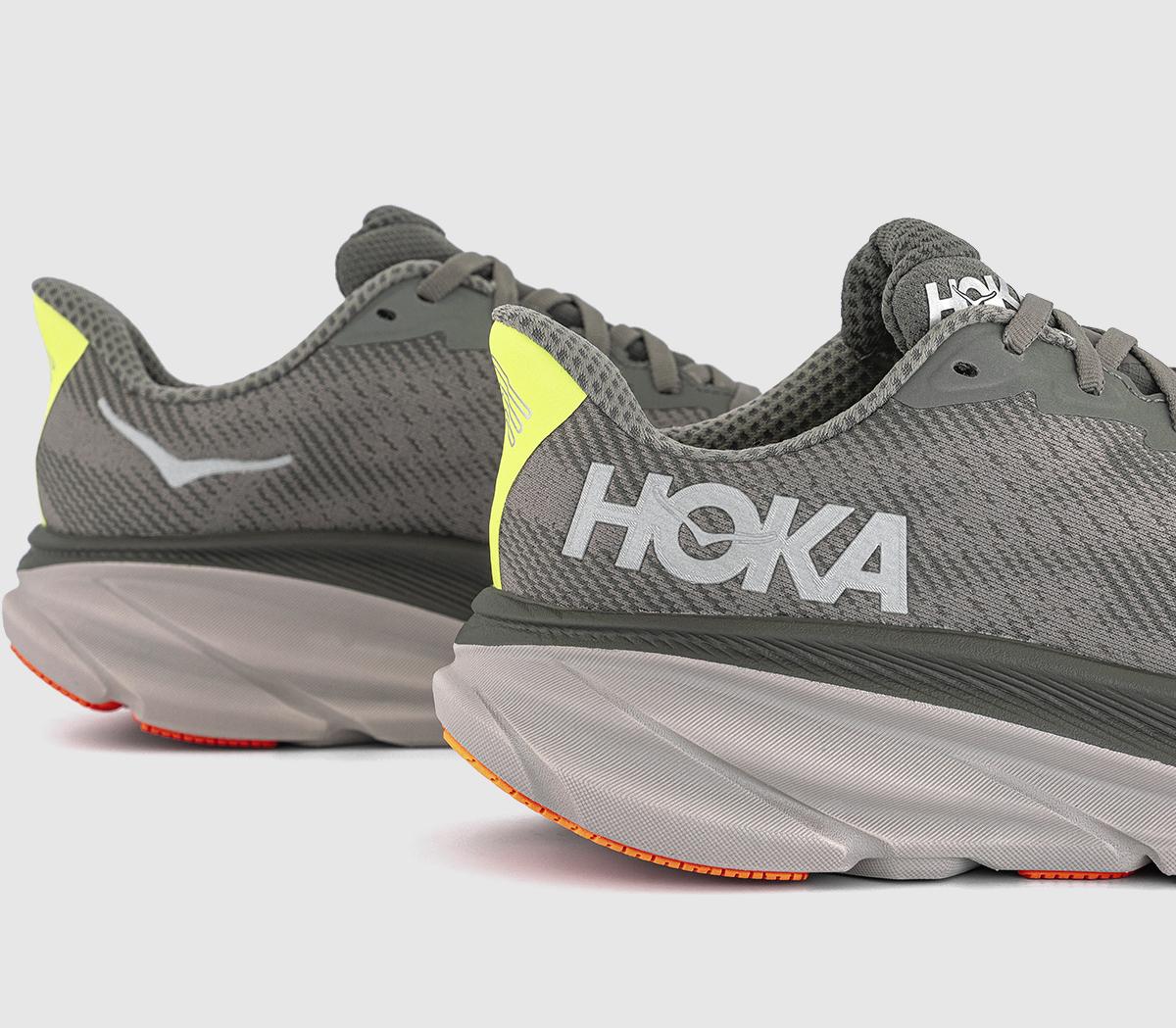 HOKAClifton 9 GTX TrainersAsphalt Grey Gravel