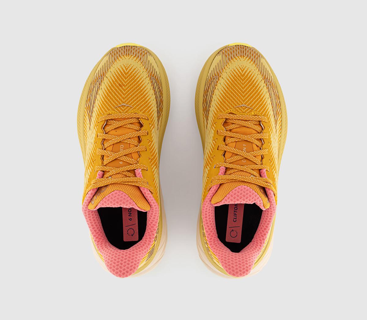 HOKAClifton 9 GTX TrainersVarsity Yellow Vanilla