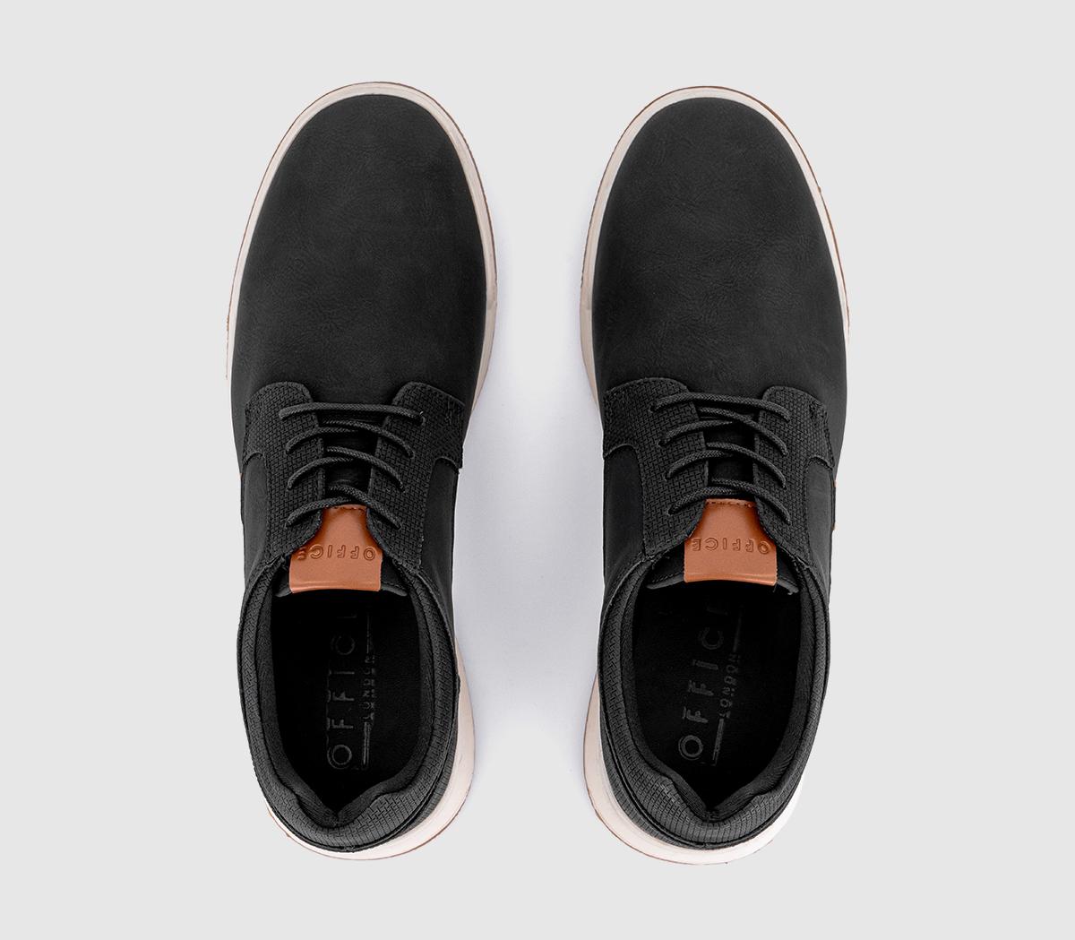 OFFICE Claude Hybrid Wedge Laceup Shoes OFFICE Claude Hybrid Wedge Laceup Shoes Black