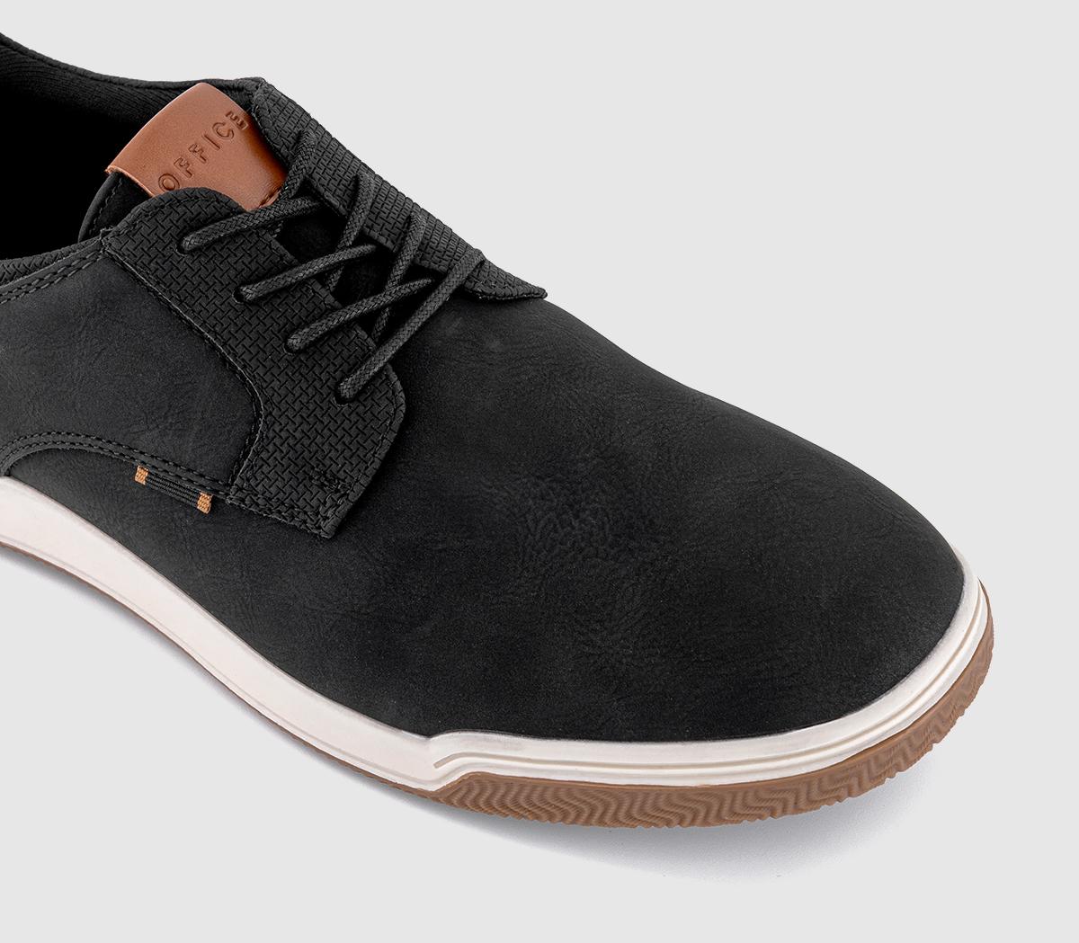 OFFICE Claude Hybrid Wedge Laceup Shoes OFFICE Claude Hybrid Wedge Laceup Shoes Black