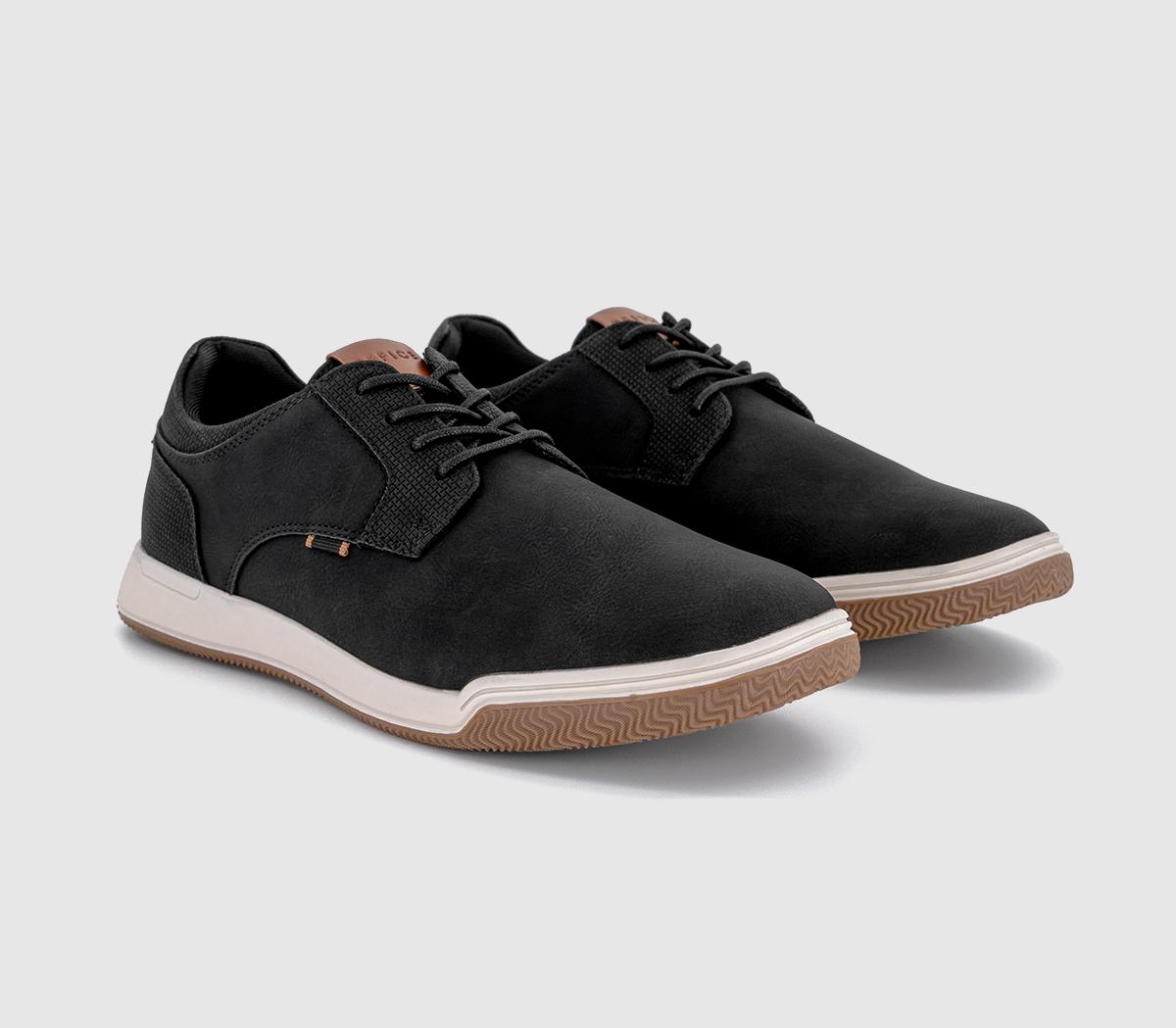 OFFICE Claude Hybrid Wedge Laceup Shoes OFFICE Claude Hybrid Wedge Laceup Shoes Black