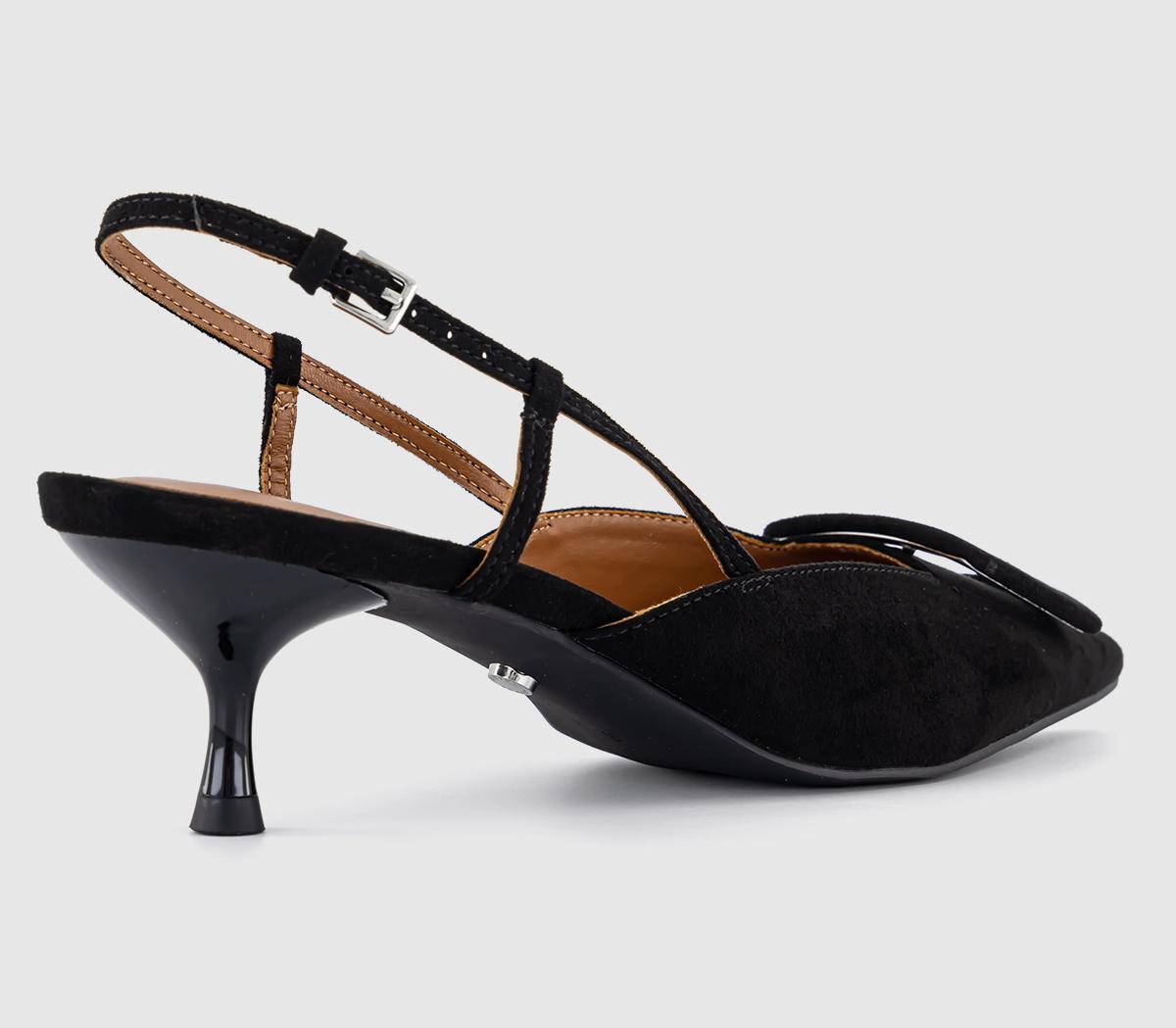 OFFICEMasquerade Covered Trim Slingback Court HeelsBlack