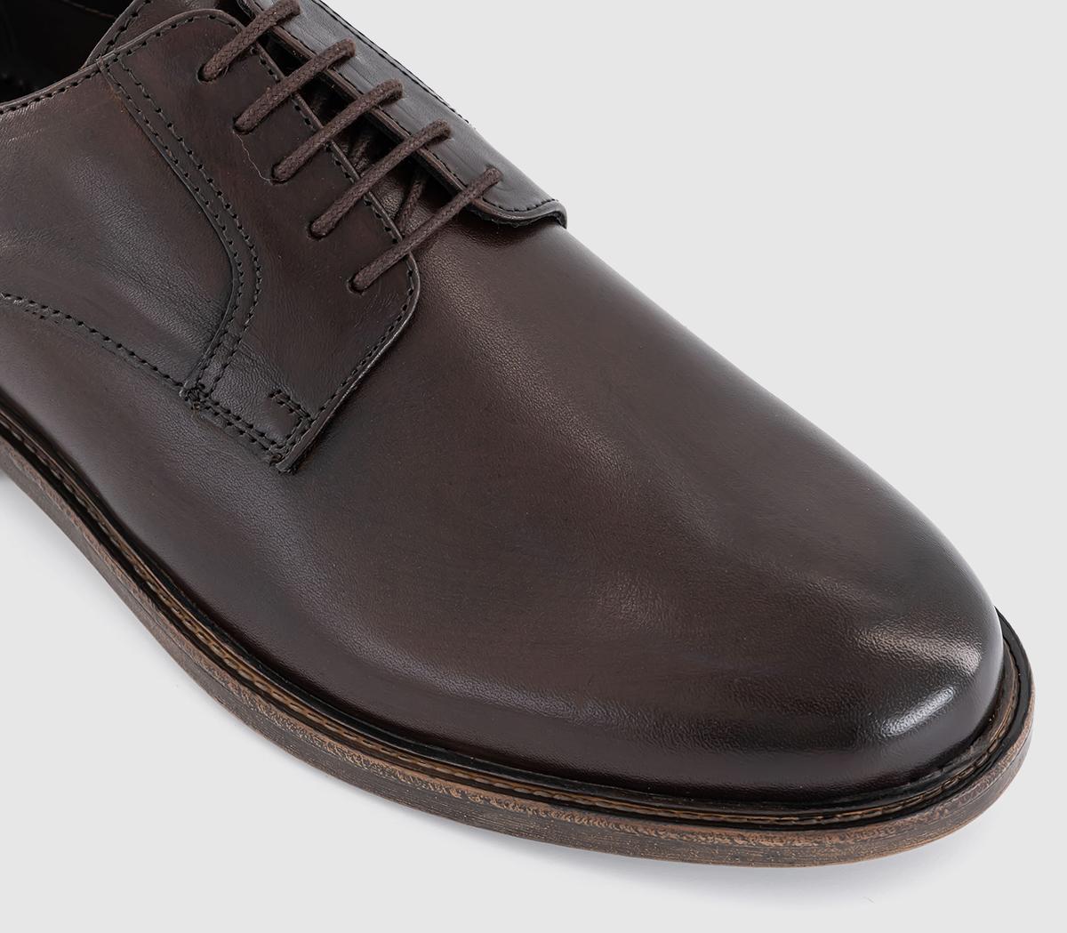 OFFICECurtis Leather Derby Shoes OFFICECurtis Leather Derby ShoesBrown Leather