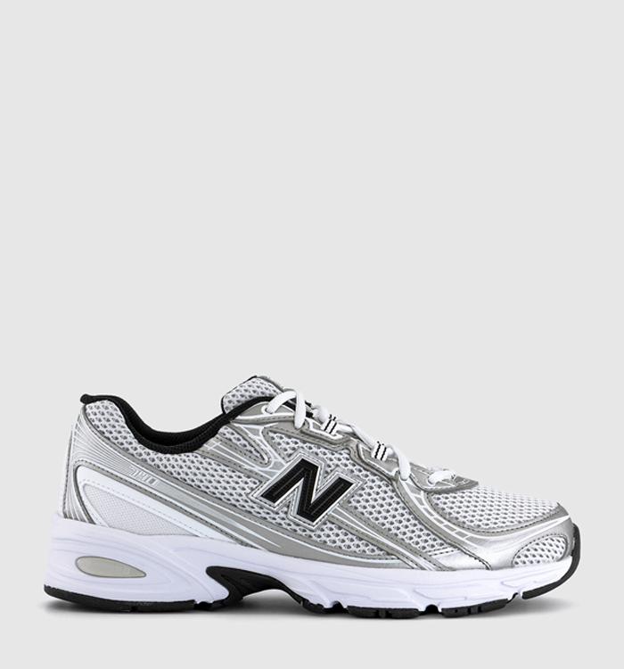 New Balance 740 Trainers White Silver Black